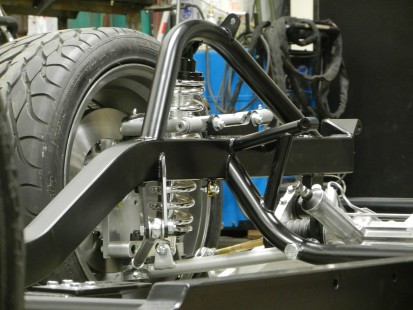 Schwartz Performance Mopar E-Body Chassis front suspension