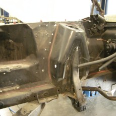 69 Mustang fabrication inner fenders ready