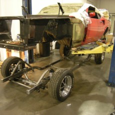 69 Mustang- setting body on chassis frt