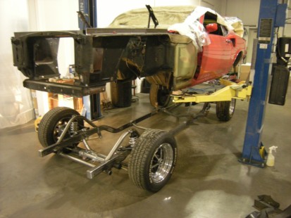 69 Mustang- setting body on chassis frt