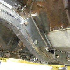 69 Mustang fabrication - front chassis mounts