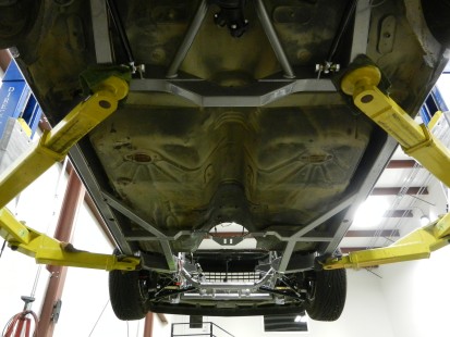 Schwartz Performance GM G-Body Chassis underneath