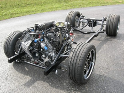 Schwartz Performance 64-73 Mustang Chassis front left
