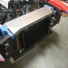 69 Mustang fabrication - Custom radiator shroud