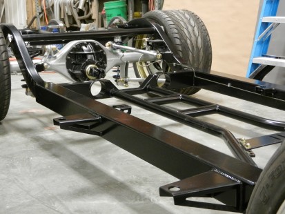 Schwartz Performance tri-5 Chevy chassis side